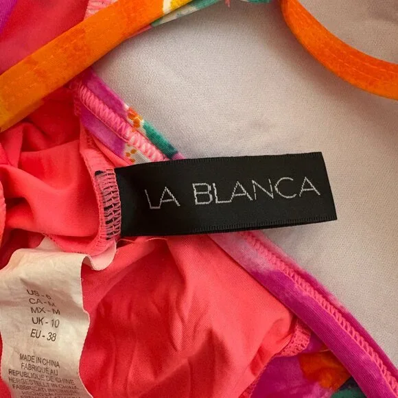 La Blanca Bright Pink One-Piece Swimsuit – Size 6 - Picture 5 of 5
